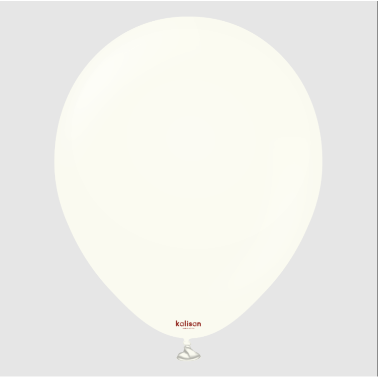 Retro 12 Balon Kalisan Beyaz (White) 100lü