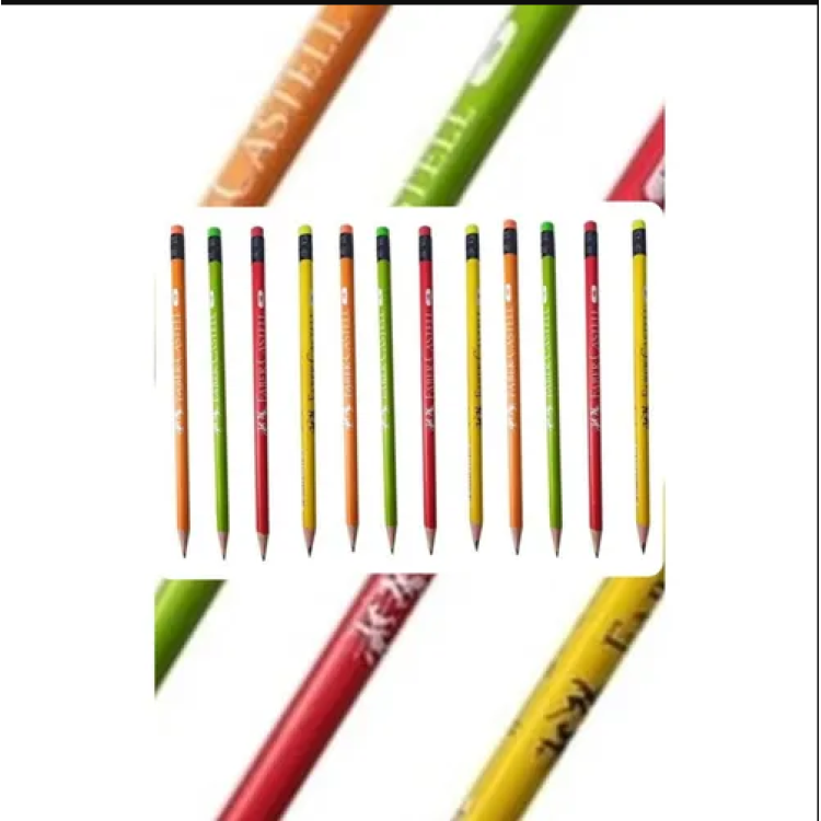 FABER ŞÖVALYE KURŞUN KALEM CANLI SİLGİLİ 72 Lİ