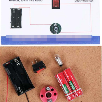 Elektrik Devresi Deney Seti Kutusuz (PİLLİ) -E03 Elektrik Devresi Deney Seti Kutusuz (PİLLİ) -E03