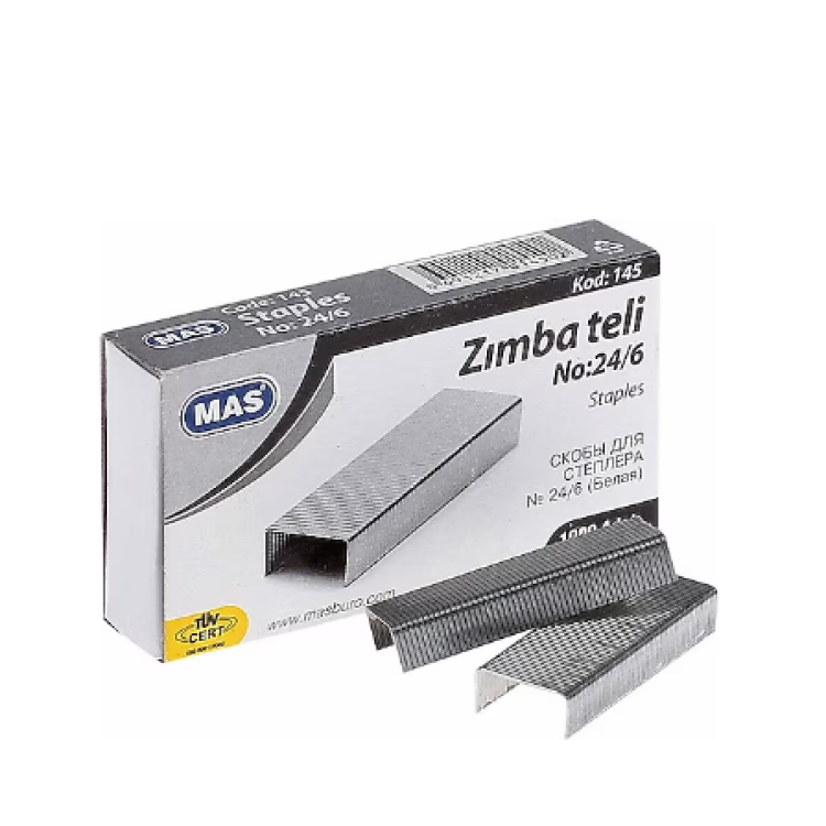 MAS NO:24/6 ZIMBA TELİ 10 LU MAS NO:24/6 ZIMBA TELİ 10 LU