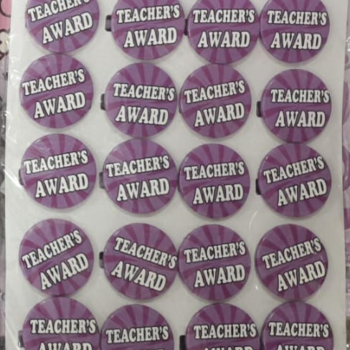 MOTİVASYON ROZETLERİ TEACHERS AWARD 20Lİ