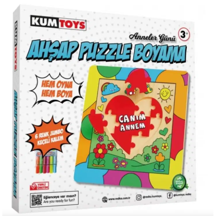AHŞAP PUZZLE BOYAMA
