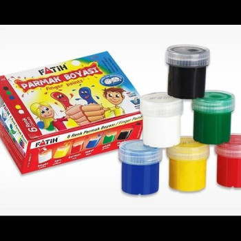 FATİH 50021 PARMAK BOYASI 25ML 6 RENK FATİH 50021 PARMAK BOYASI 25ML 6 RENK