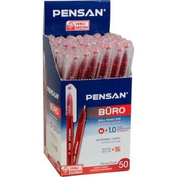 PENSAN BÜRO TÜKENMEZ KALEMİ KIRMIZI 50 Lİ PENSAN BÜRO TÜKENMEZ KALEMİ KIRMIZI 50 Lİ