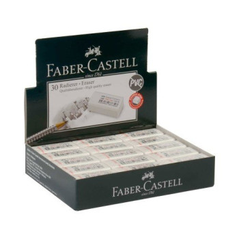 Faber 7086/30 Beyaz Silgi,PVC-Free,  30'lu Faber 7086/30 Beyaz Silgi,PVC-Free,  30'lu