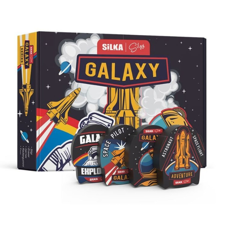 SİLKA - Silgy Galaxy Serisi Silgi 36 Adet