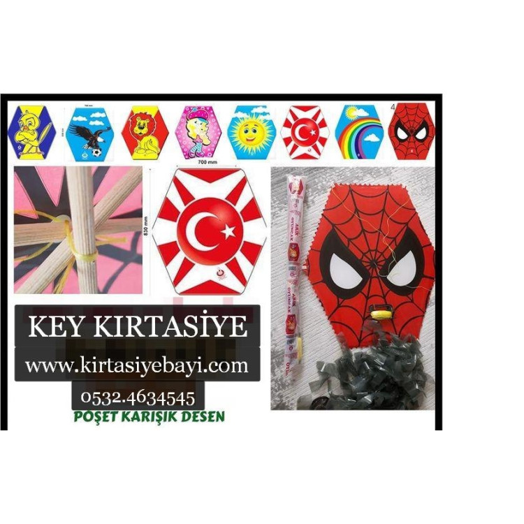 ALTIGEN HAZIR İPLİ (40mt) ÇITALI UÇURTMA (KOLİ BAZINDA)