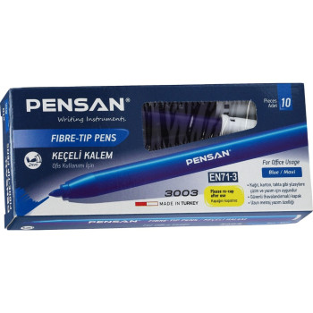 PENSAN 3003 OFİS TİPİ KEÇELİ KALEM MAVİ 10 LU PENSAN 3003 OFİS TİPİ KEÇELİ KALEM MAVİ 10 LU