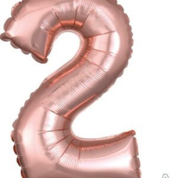 34″ Bronze Rakam Folyo Balon -2- 34″ Bronze Rakam Folyo Balon -2-