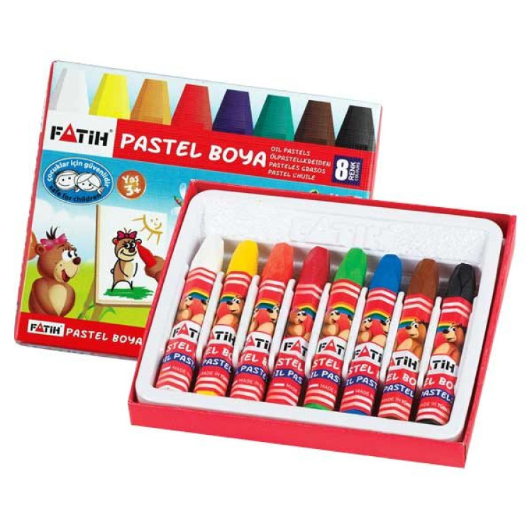 FATİH PASTEL BOYA (K.KUTU) 8renk
