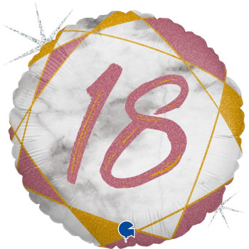 Folyo Balon Grabo 18" P. Marble 18 Pink Folyo Balon Grabo 18" P. Marble 18 Pink