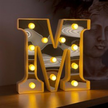 3D Işıklı Led Harf Dekoratif Aydınlatma Büyük Boy M (Gm-4179) 3D Işıklı Led Harf Dekoratif Aydınlatma Büyük Boy M (Gm-4179)