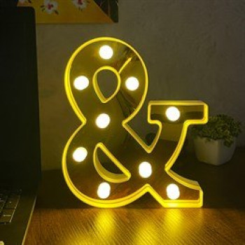 3D Işıklı Led Harf Dekoratif Aydınlatma Büyük Boy & (Gm-5037) 3D Işıklı Led Harf Dekoratif Aydınlatma Büyük Boy & (Gm-5037)