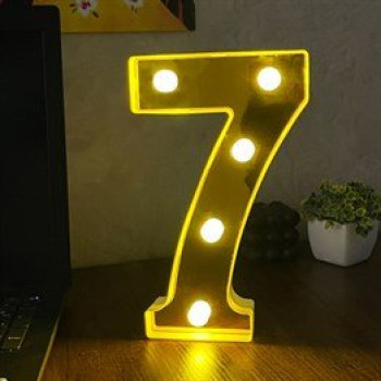 3D Işıklı Led Sayı Dekoratif Aydınlatma Büyük Boy 7 (Gm-5042) 3D Işıklı Led Sayı Dekoratif Aydınlatma Büyük Boy 7 (Gm-5042)