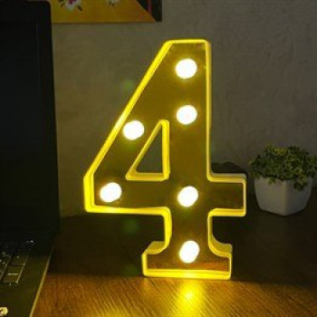 3D Işıklı Led Sayı Dekoratif Aydınlatma Büyük Boy 4 (Gm-5039) 3D Işıklı Led Sayı Dekoratif Aydınlatma Büyük Boy 4 (Gm-5039)