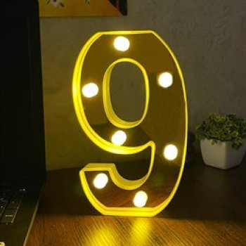 3D Işıklı Led Sayı Dekoratif Aydınlatma Büyük Boy 9 (Gm-5044) 3D Işıklı Led Sayı Dekoratif Aydınlatma Büyük Boy 9 (Gm-5044)