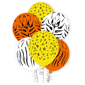 Hazır Baskı Balon Full Safari Karışık 100lü Hazır Baskı Balon Full Safari Karışık 100lü