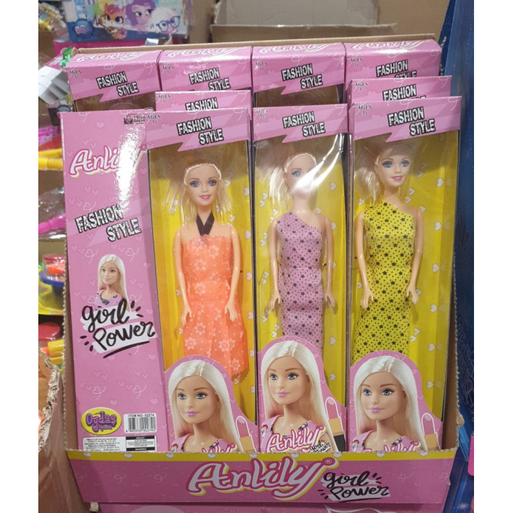 ANLİLY ELBİSELİ BEBEK PEMBE KUTULU