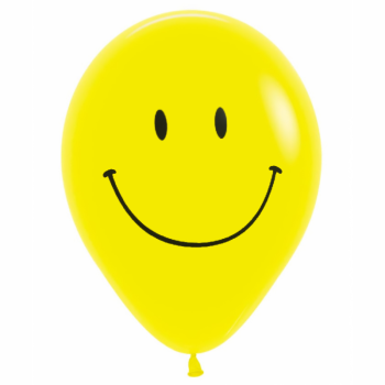 Hazır Baskı Balon (1+1) Gülen Yüz Sarı 100Lü Hazır Baskı Balon (1+1) Gülen Yüz Sarı 100Lü