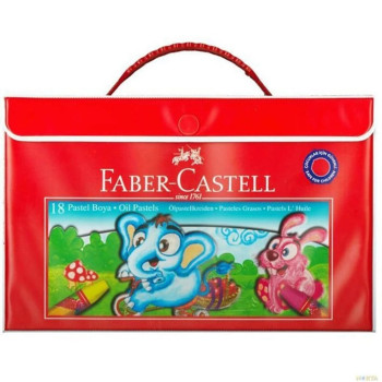 FABER PLASTİK ÇANTALI PASTEL BOYA 18 RENK FABER PLASTİK ÇANTALI PASTEL BOYA 18 RENK