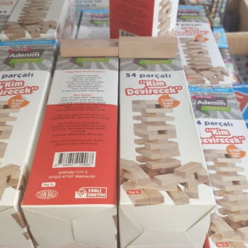 Jenga Denge Oyunu 54 Parça AHŞAP -C07 Jenga Denge Oyunu 54 Parça AHŞAP -C07