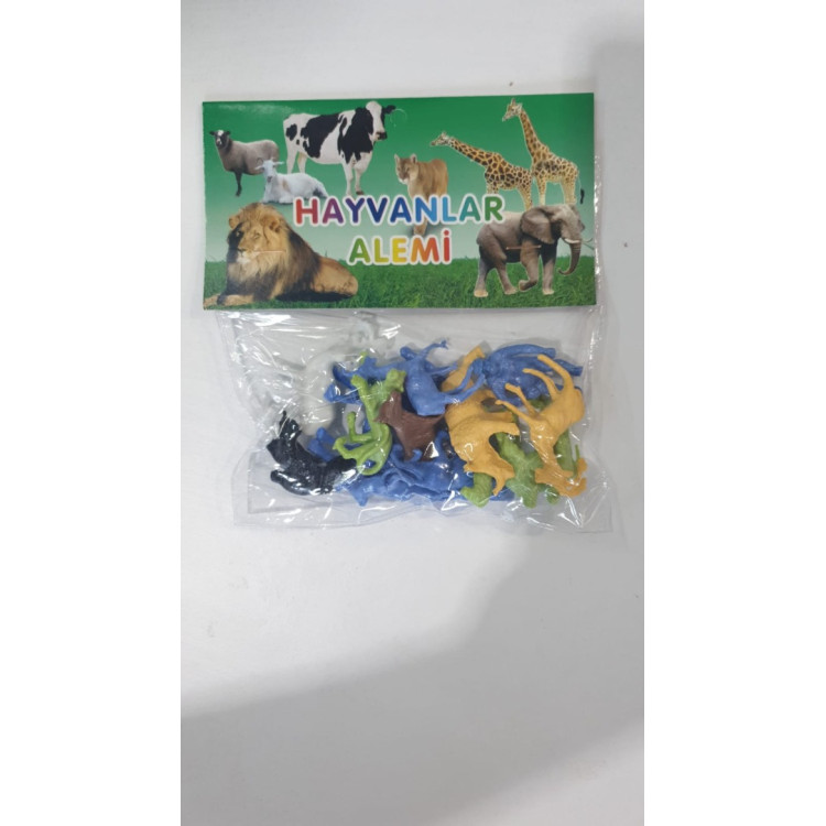 HAYVANLAR ALEMİ POŞETTE 12Lİ POŞET