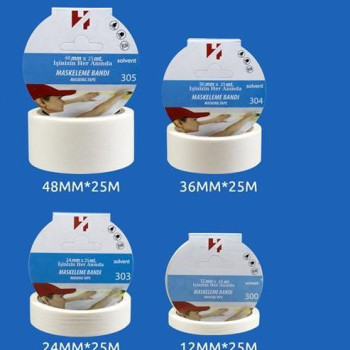 Maskeleme Kağıt Bandı 48 MM 25 M Maskeleme Kağıt Bandı 48 MM 25 M