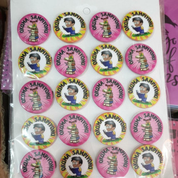 okuma şampiyonu rozet 20'li