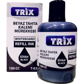 TRİX TAHTA KALEMİ MÜREKKEBİ 100 cc SİYAH 12Lİ TRİX TAHTA KALEMİ MÜREKKEBİ 100 cc SİYAH 12Lİ