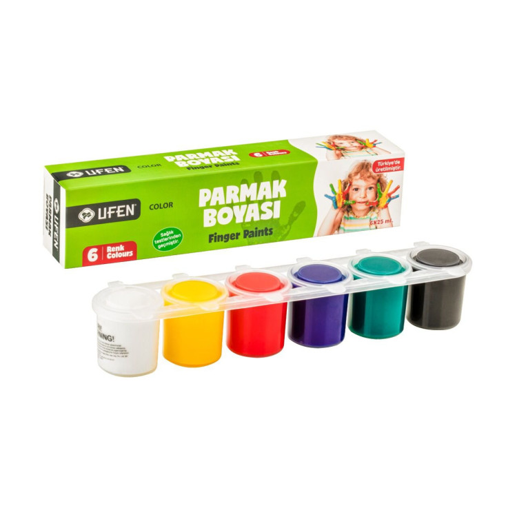 UFEN PARMAK BOYASI 6 RENK 25 ML.