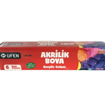 UFEN AKRİLİK BOYA 6 RENK 25 ML. UFEN AKRİLİK BOYA 6 RENK 25 ML.