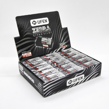 UFEN ZEBRA SİYAH SİLGİ 30 LU UFEN ZEBRA SİYAH SİLGİ 30 LU