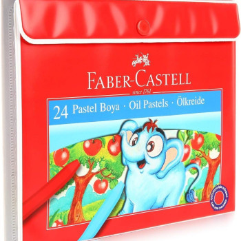 FABER PLASTİK ÇANTALI PASTEL BOYA 24 RENK FABER PLASTİK ÇANTALI PASTEL BOYA 24 RENK