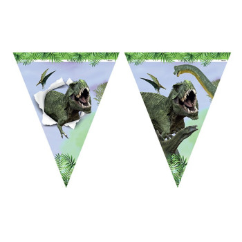Üçgen Flama Vahşi Jurassik Parti 320cm Üçgen Flama Vahşi Jurassik Parti 320cm