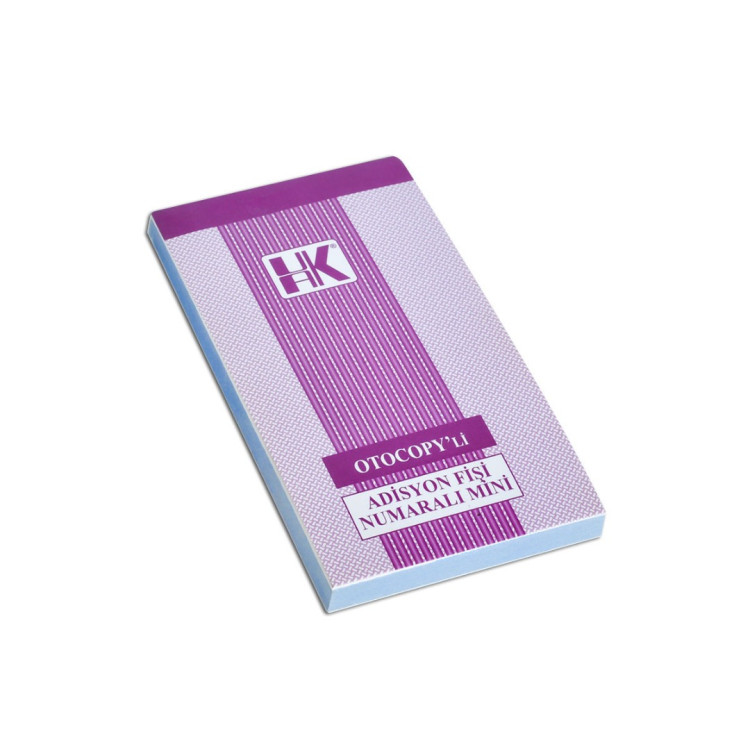 ADİSYON FİŞİ MİNİ NUMARALI OTOKOPİLİ 24LÜ