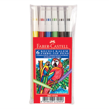 FABER 6RENK KEÇELİ KALEM FABER 6RENK KEÇELİ KALEM