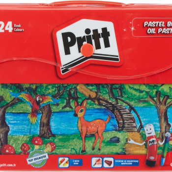 PRİTT 24 RENK PASTEL BOYA ÇANTALI PRİTT 24 RENK PASTEL BOYA ÇANTALI