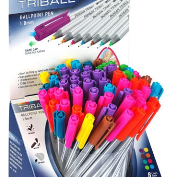 PENSAN TRİBALL TÜKENMEZ KALEM RENKLİ 60LI PENSAN TRİBALL TÜKENMEZ KALEM RENKLİ 60LI