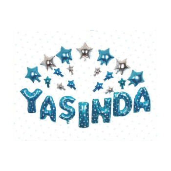 YAŞINDA MAVİ FOLYO BALON YAŞINDA MAVİ FOLYO BALON