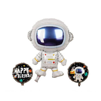 Astronot 3’lü Set Folyo Balon Astronot 3’lü Set Folyo Balon