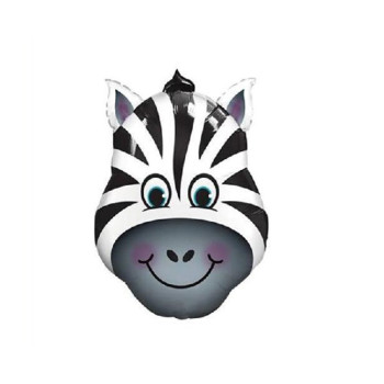 24″ Zebra Hayvan Kafa Folyo Balon 60cm 24″ Zebra Hayvan Kafa Folyo Balon 60cm