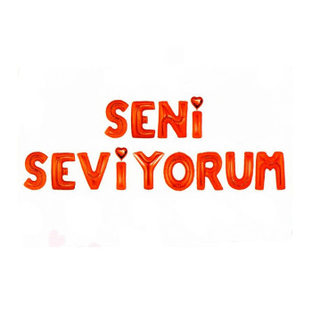 Seni Seviyorum Kırmızı Folyo Balon 35CM Seni Seviyorum Kırmızı Folyo Balon 35CM