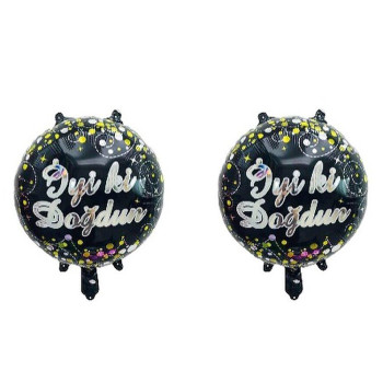 İYİ Kİ DOĞDUN 2’Lİ FOLYO BALON 40cm -helyum İYİ Kİ DOĞDUN 2’Lİ FOLYO BALON 40cm -helyum