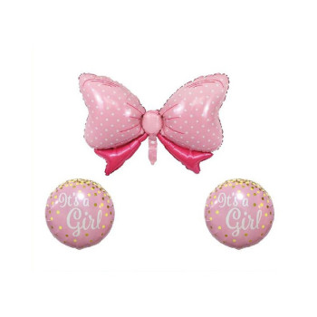 BOW TIE PEMBE İTS A GİRL FOLYO BALON BOW TIE PEMBE İTS A GİRL FOLYO BALON
