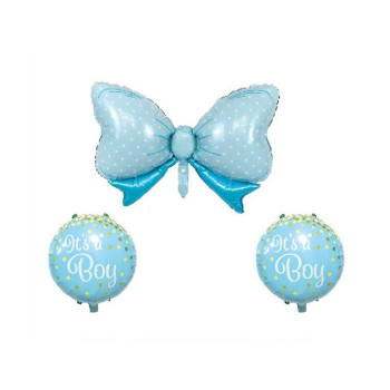 BOW TIE MAVİ PAPYON SET FOLYO BALON BOW TIE MAVİ PAPYON SET FOLYO BALON
