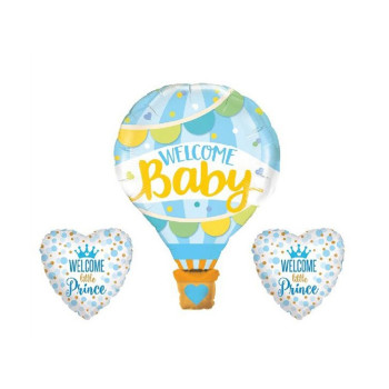 Welcome Baby 3’lü Mavi Set Folyo Balon Welcome Baby 3’lü Mavi Set Folyo Balon