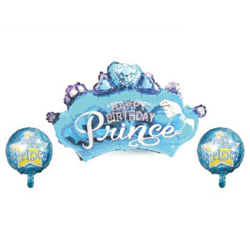 Prens 3’lü Set 3137 Folyo Balon 70 ve 40cm HELYUM Prens 3’lü Set 3137 Folyo Balon 70 ve 40cm HELYUM
