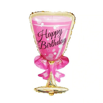 Kadeh Pembe P1 Folyo Balon 49x103cm Kadeh Pembe P1 Folyo Balon 49x103cm