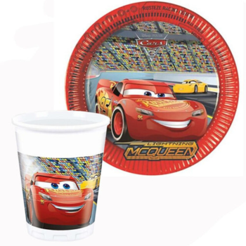 Tabak-Bardak Lisanslı Cars 3 8'li Tabak-Bardak Lisanslı Cars 3 8'li