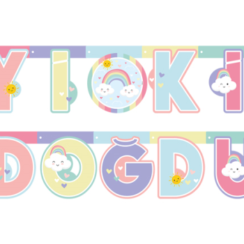 Banner İyiki Doğdun Gökkuşağı Bulut Banner İyiki Doğdun Gökkuşağı Bulut